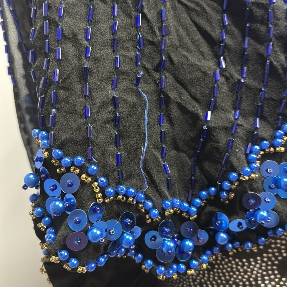 SWEE LO New York 100% Silk & Sequins beaded VTG blouse size M - Picture 11 of 15